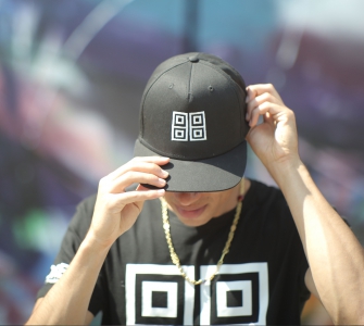 Cap (black, snapback)